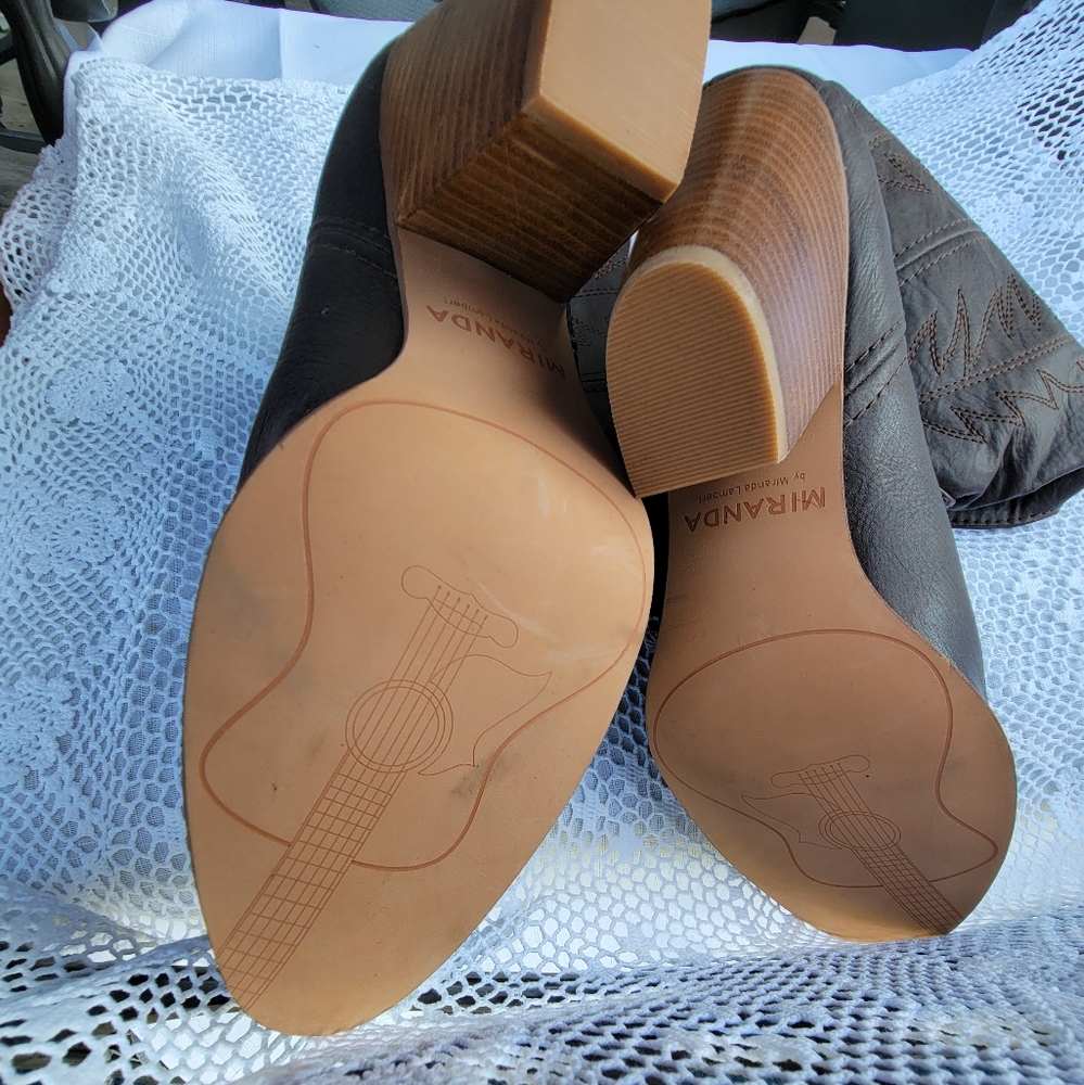 Miranda Lambert NWOT womens size 8 1/2 brown cowboy boots - Picture 3 of 8